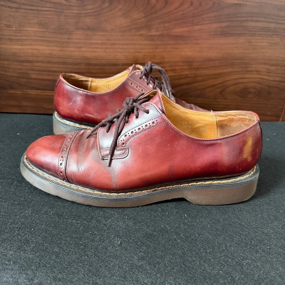 Loake X Dr Martens Men’s Oxford Shoes US Size 10 UK 9 Made In England - Picture 8 of 11